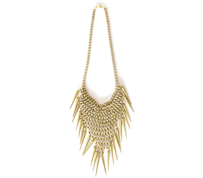 Spike Bib Necklace