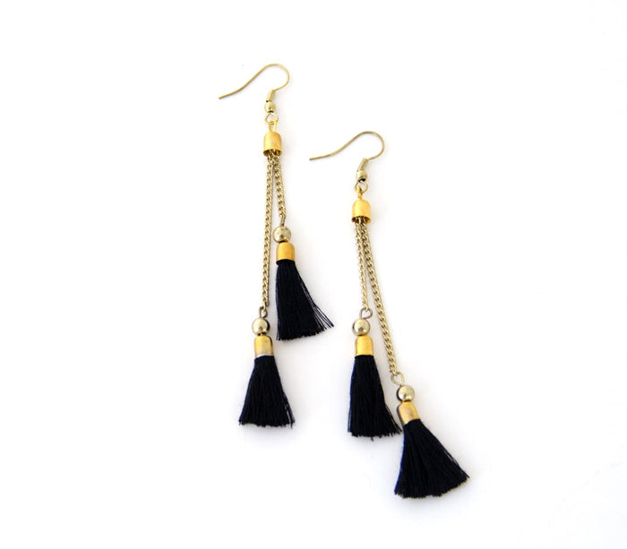 Kaden Black Earrings